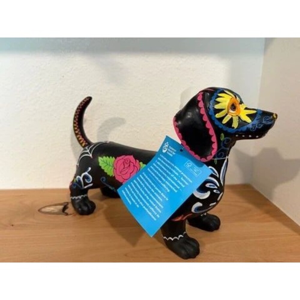 Humane World for Animals Day of the Dead Dachshund Figurine - 12" Sugar Skull
